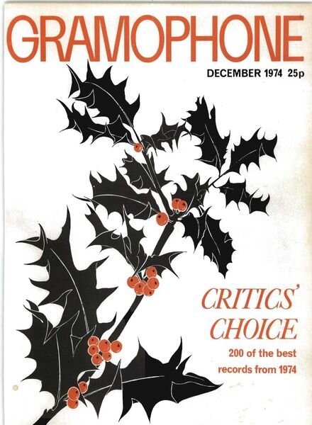 Gramophone – December 1974 Cover
