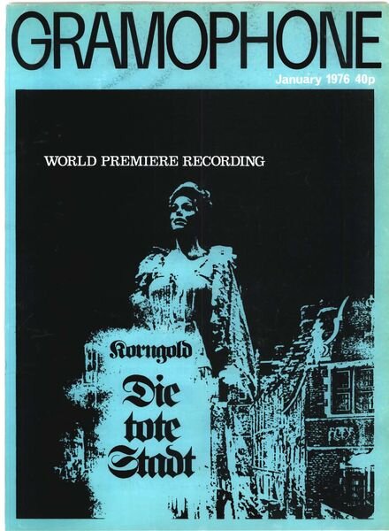 Gramophone – January 1976 Cover