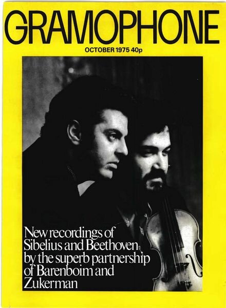 Gramophone – October 1975 Cover