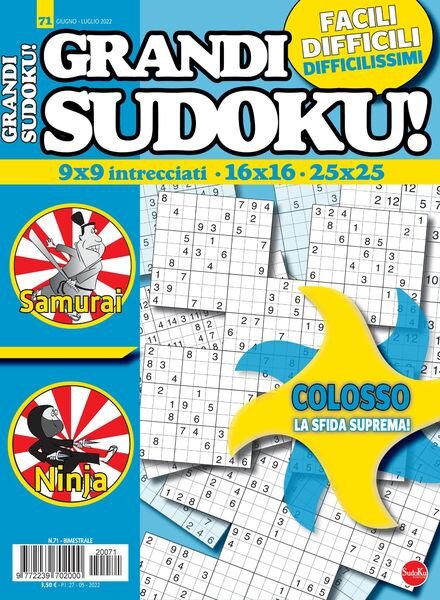 Grandi Sudoku – maggio 2022 Cover