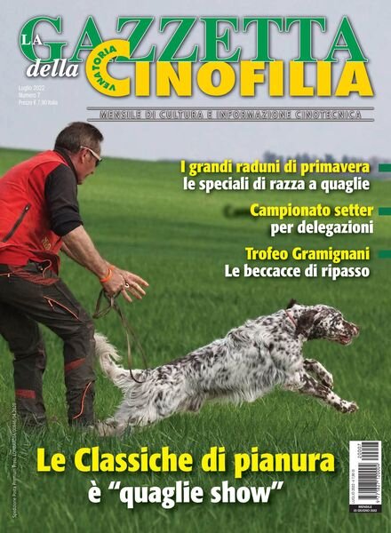 La Gazzetta Della Cinofilia Venatoria – luglio 2022 Cover