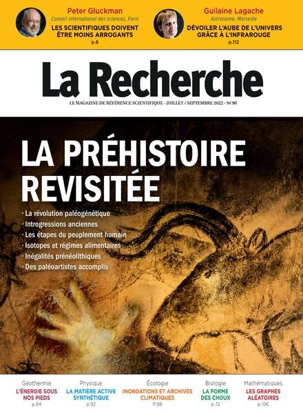 La Recherche – Juillet-Septembre 2022 Cover