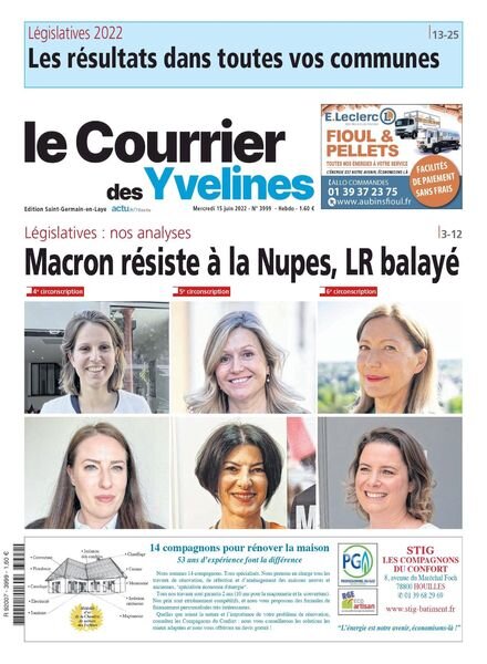 Le Courrier des Yvelines – juin 2022 Cover
