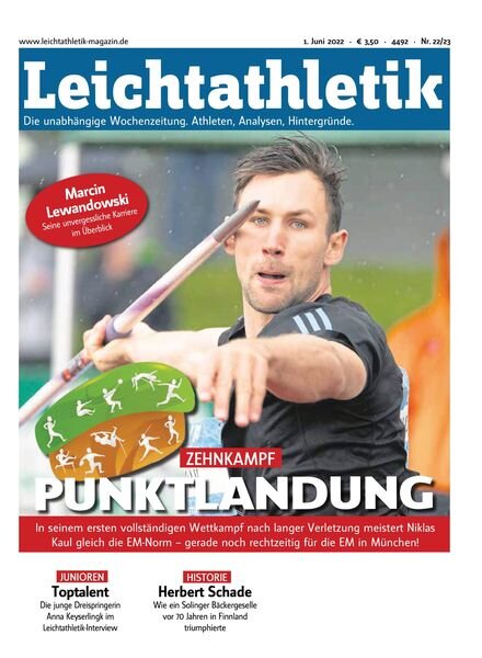 Leichtathletik – 01 Juni 2022 Cover