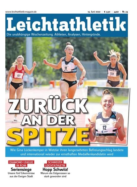 Leichtathletik – 14 Juni 2022 Cover