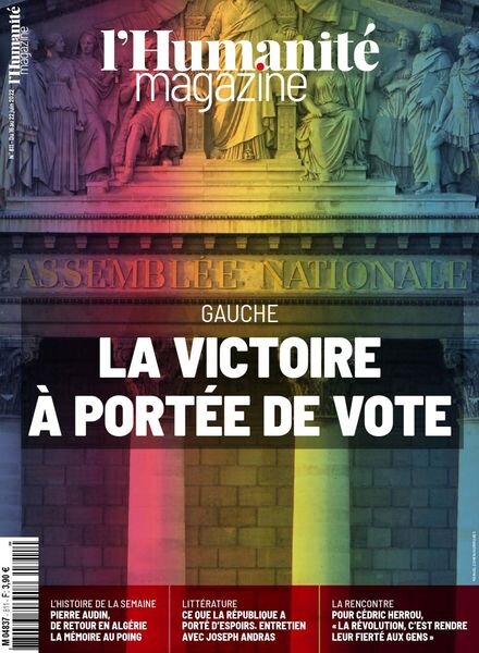 L’Humanite Magazine – 16 Juin 2022 Cover