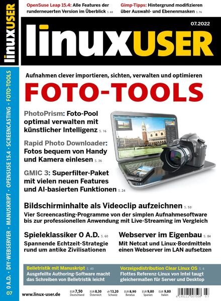 LinuxUser – Juli 2022 Cover