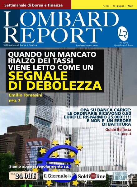 Lombard Report – 13 Giugno 2022 Cover