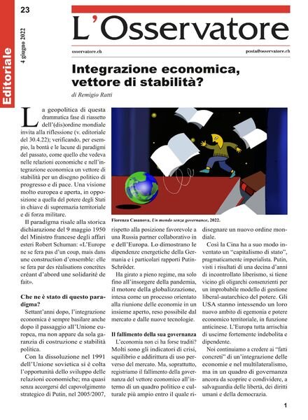L’Osservatore – 04 giugno 2022 Cover