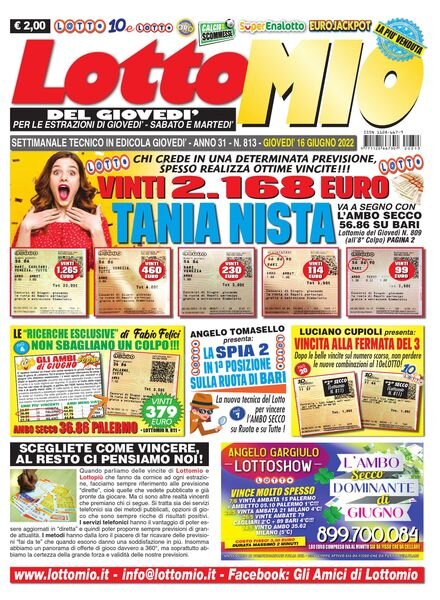 Lottomio del Giovedi – 16 Giugno 2022 Cover