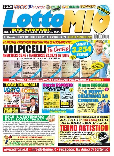 Lottomio del Giovedi – 26 Maggio 2022 Cover