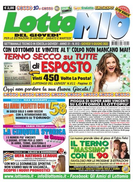 Lottomio del Giovedi – 9 Giugno 2022 Cover