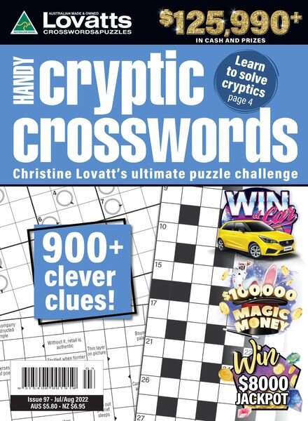 Lovatts Handy Cryptic – July 2022 Cover