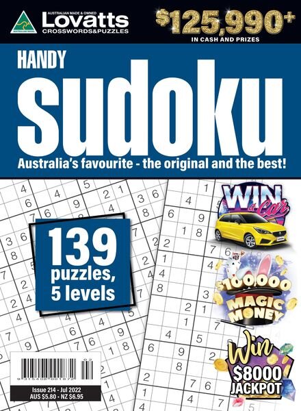 Lovatts Handy Sudoku – July 2022 Cover