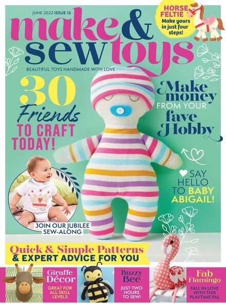 Make & Sew Toys – June 2022 Cover