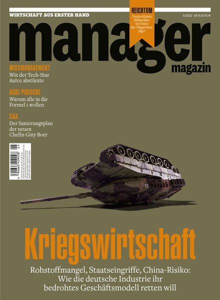 Manager Magazin – Juni 2022 Cover