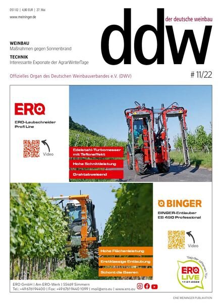 Meininger – 26 Mai 2022 Cover