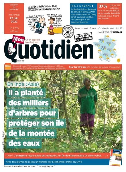 Mon Quotidien – 22 juin 2022 Cover