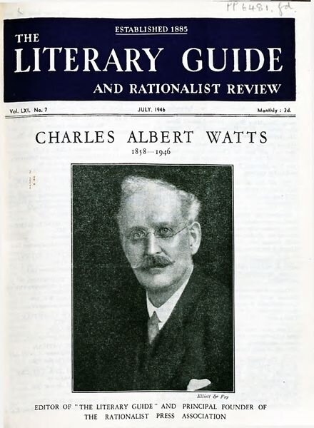 New Humanist – The Literary Guide July 1946 Cover