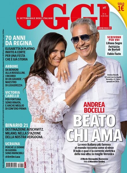 Oggi – 16 giugno 2022 Cover