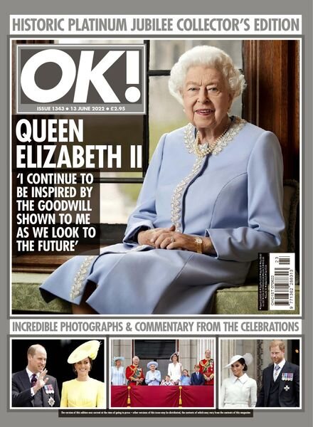 OK! Magazine UK – Issue 1343 – 13 June 2022 Cover