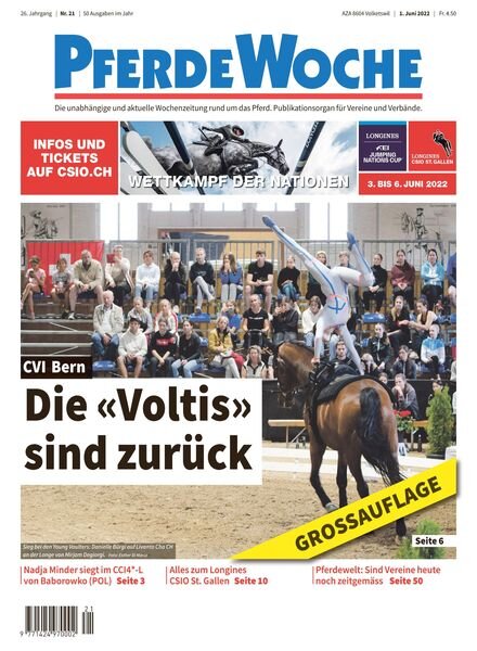 PferdeWoche – 01 Juni 2022 Cover