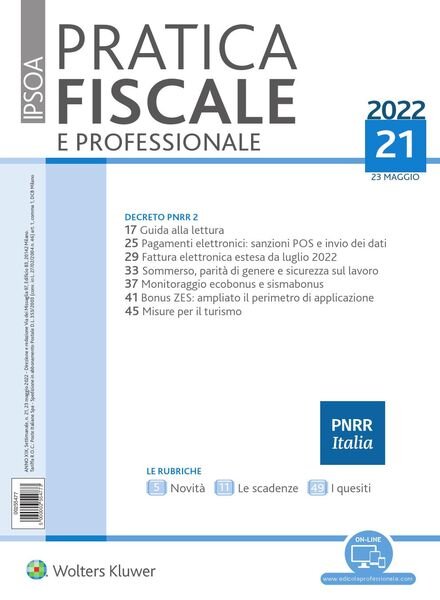 Pratica Fiscale e Professionale – 23 Maggio 2022 Cover