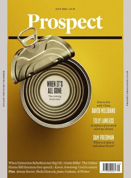 Prospect Magazine – July 2022 Cover