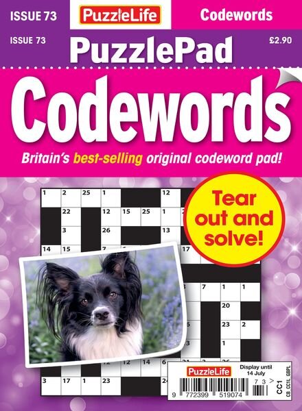 PuzzleLife PuzzlePad Codewords – 16 June 2022 Cover