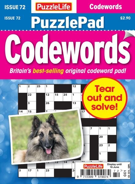 PuzzleLife PuzzlePad Codewords – 19 May 2022 Cover