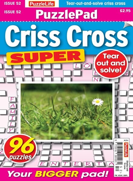 PuzzleLife PuzzlePad Criss Cross Super – 19 May 2022 Cover