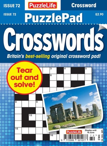 PuzzleLife PuzzlePad Crosswords – 19 May 2022 Cover