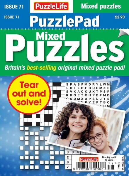 PuzzleLife PuzzlePad Puzzles – 19 May 2022 Cover