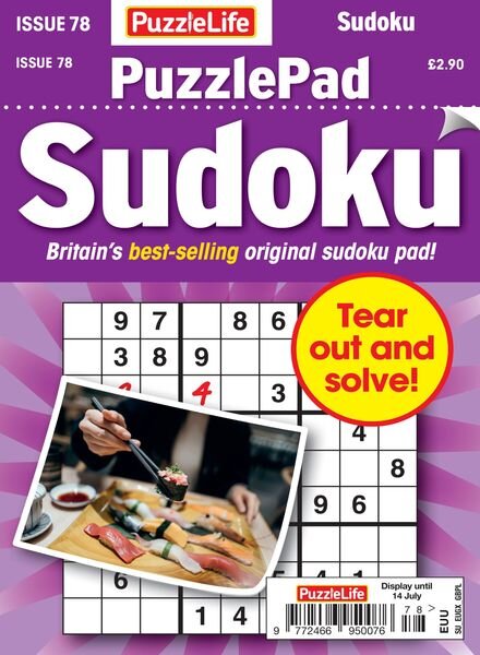 PuzzleLife PuzzlePad Sudoku – 16 June 2022 Cover