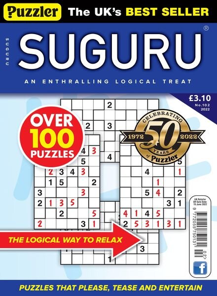 Puzzler Suguru – May 2022 Cover