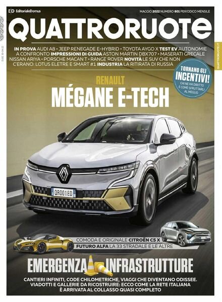 Quattroruote Italia – maggio 2022 Cover