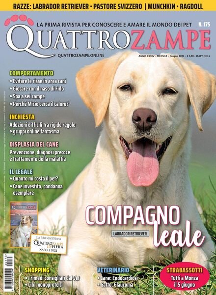 QuattroZampe – giugno 2022 Cover