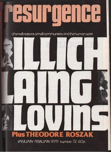 Resurgence & Ecologist – Resurgence 72 – January-February 1979 Cover