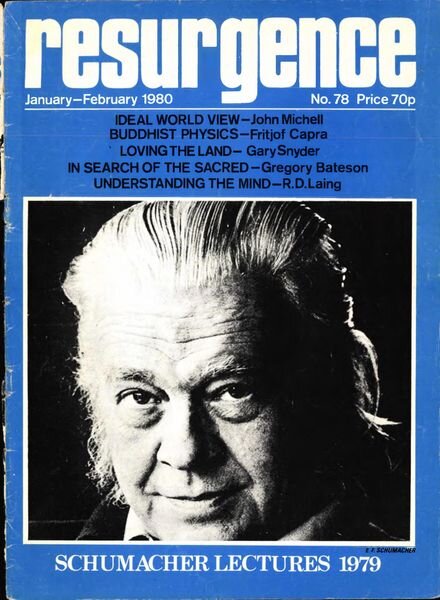 Resurgence & Ecologist – Resurgence 78 – January-February 1980 Cover