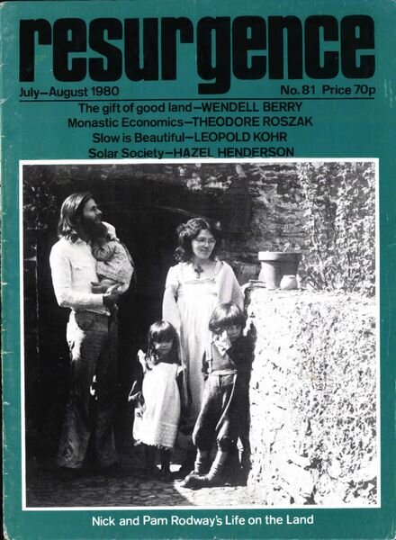 Resurgence & Ecologist – Resurgence 81 – Jul-Aug 1980 Cover