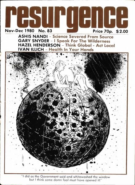 Resurgence & Ecologist – Resurgence 83 – Nov-Dec 1980 Cover