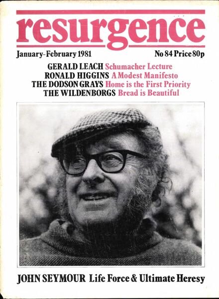 Resurgence & Ecologist – Resurgence 84 – Jan-Feb 1981 Cover