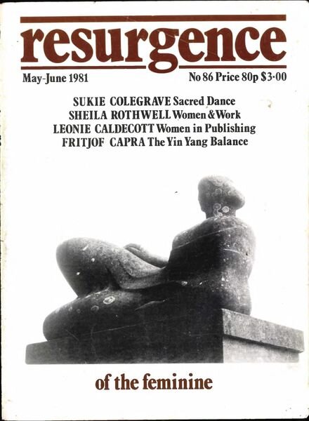 Resurgence & Ecologist – Resurgence 86 – May-Jun 1981 Cover