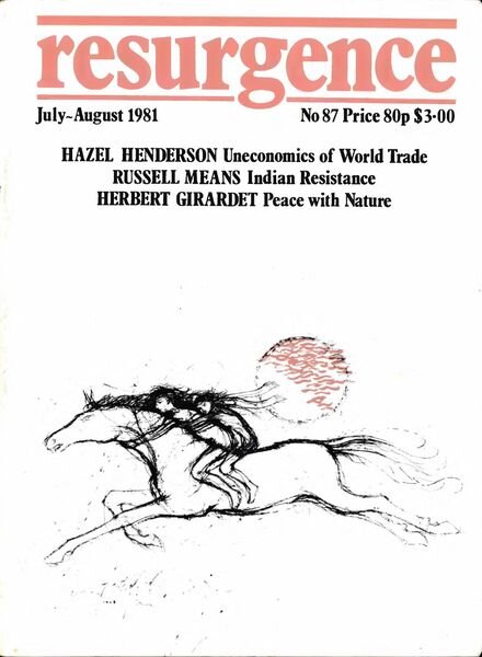 Resurgence & Ecologist – Resurgence 87 – Jul-Aug 1981 Cover