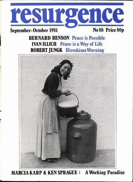 Resurgence & Ecologist – Resurgence 88 – Sep-Oct 1981 Cover