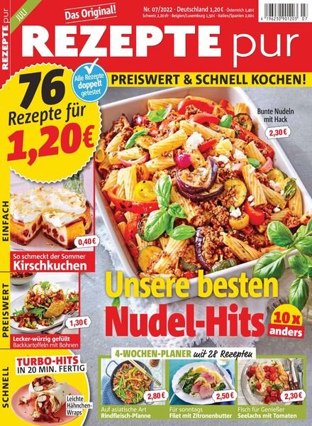 REZEPTE pur – 08 Juni 2022 Cover
