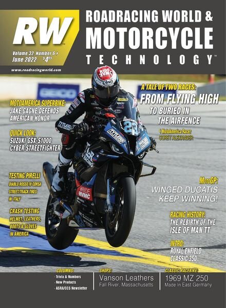 Roadracing World – June 2022 Cover