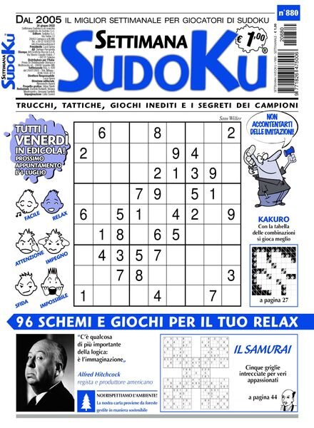 Settimana Sudoku – 22 giugno 2022 Cover