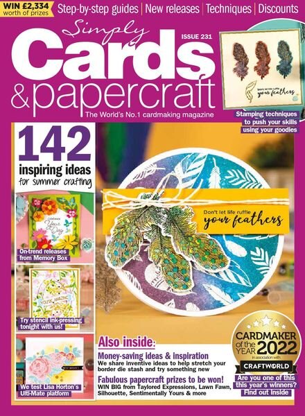 Simply Cards & Papercraft – Issue 231 – June 2022 Cover