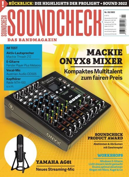 SOUNDCHECK – 30 Mai 2022 Cover